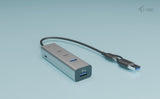 EAN 8595611707247 - i-tec Metal CAHUBMETAL2A2CPD hub de interfaz USB 3.2 Gen 1 (3.1 Gen 1) Type-A + Type-C 5000 Mbit/s Plata imagen 2
