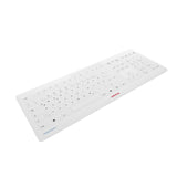 Teclado Alemán Cherry Stream Rf Inalámbrica + Usb Qwertz Blanco