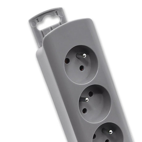 EAN 5901878502755 - Qoltec 50275 base múltiple 1,8 m 5 salidas AC Interior Gris imagen 5