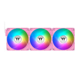 Ventilador De Refrigeración Para Pc Thermaltake Ct120 Ex Argb Sync, Color Rosa, Paquete De 3, 120 Mm Cl-F219-Pl12pk-A