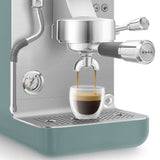 Smeg Espresso Coffee Machine Collection Emerald Green Emc02egmeu