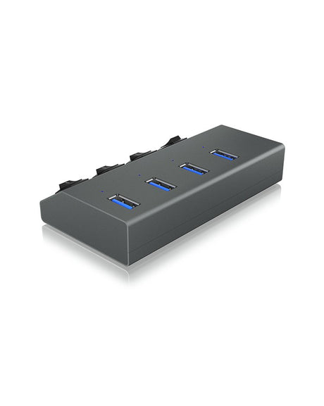 EAN 4250078164883 - ICY BOX IB-HUB1405 USB 3.2 Gen 1 (3.1 Gen 1) Type-B 5000 Mbit/s Antracita imagen 4