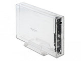 Caja Delock 42623  Para Disco Duro Externo Carcasa De Disco Duro/Ssd Transparente 2.5/3.5", Caja De Unidades Transparente, Carcasa De Disco Duro/Ssd, 2.5/3.5", Serial Ata Iii, Hot-Swap, Conexión Usb, Transparente
