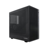 Coolbox Caja Microatx Gm350 Darkface Gpu Max 315mm Cristal Templado Liquida 240mm Usb-C Negra
