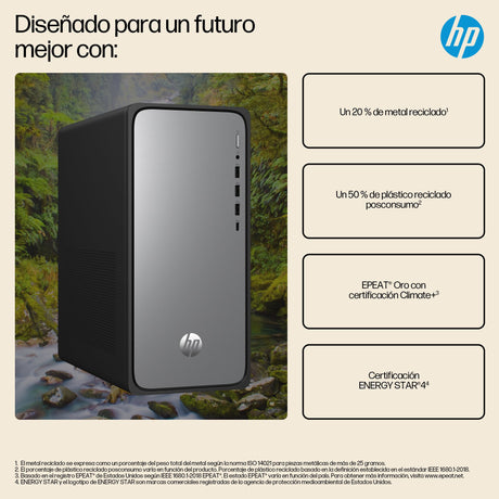 EAN 0199642962361 - HP OmniDesk M02-0021ns Intel® Core™ i5 i5-14400 16 GB DDR5-SDRAM 1 TB SSD FreeDOS Torre PC Plata imagen 8