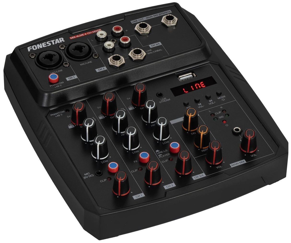 Mesa De Mezclas Fonestar Mix-4live