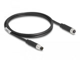 Delock M8 A-Kodiert 4 Pin Cable Stecker Zu Buchse Pur (Tpu) 1 M