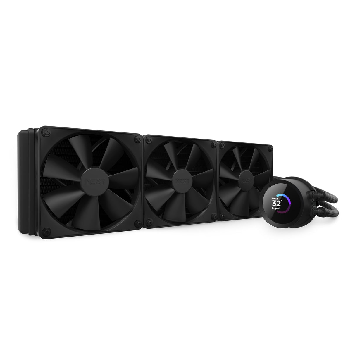 Refrigerador Liquido Cpu Nzxt Kraken 360 3x120 Negro Display Lcd