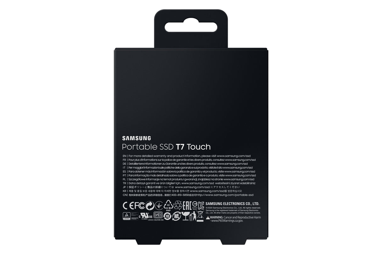 Disco Externo Ssd Samsung 2 Tb T7 Touch Negro