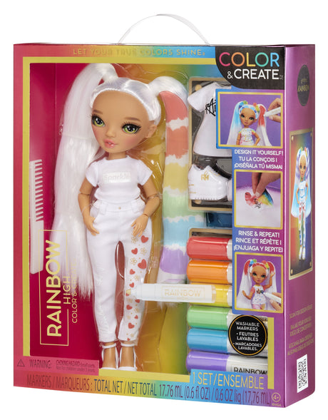 EAN 35051500407 - Rainbow High Color & Create Fashion Doll- Character 3 (green eyes) imagen 5
