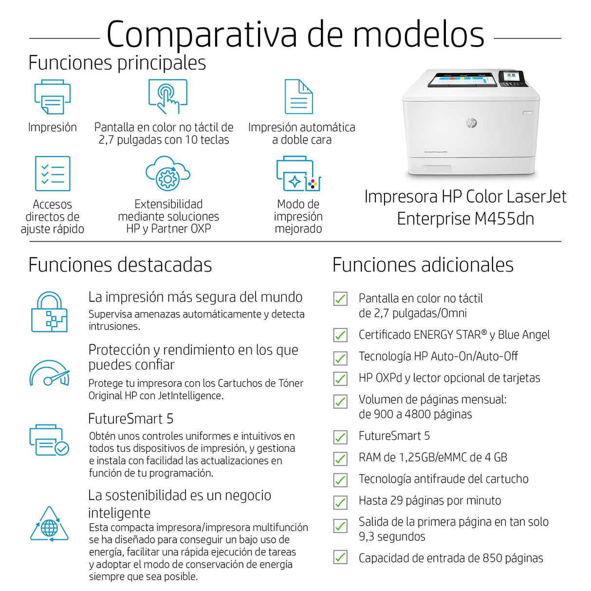 EAN 0193905215881 - HP Color LaserJet Enterprise M455dn 600 x 600 DPI A4 imagen 6