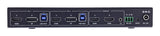 Inline Kvm Switch, 2x1 ,Hdmi & Displayport 4k/60hz, Dual Monitor, Usb 3.2 Hub