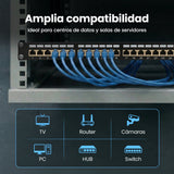 Extralink Cat6a Stp Patch Panel 24 Port - Cable - Cat 6a