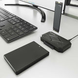 Aisens Estacion De Docking Asds-M2sata04b Sata 2.5/3.5, M.2 Nvme A Usb 3.0/3.1 Gen1, Clone, Negro