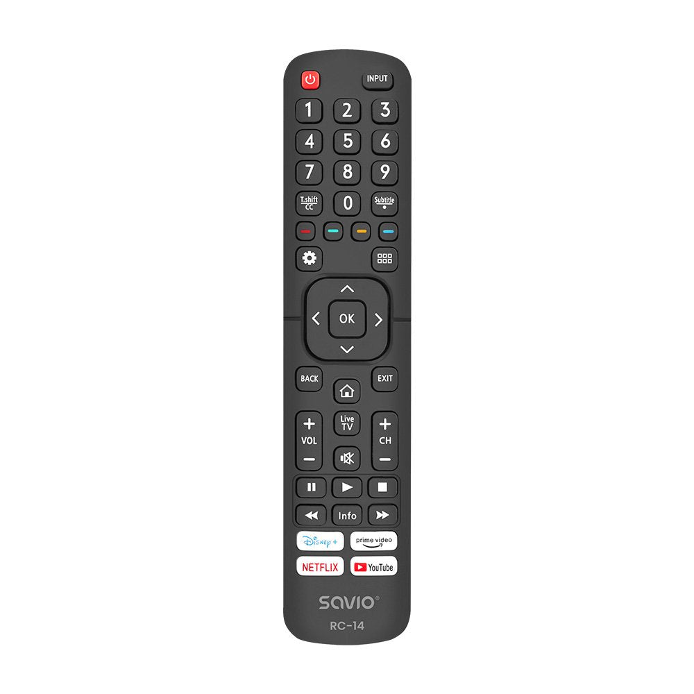 Savio Rc-14 Mando A Distancia/Reemplazo Universal Para Hisense, Smart Tv