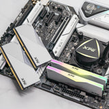 Memoria  Adata Dimm 16 Gb Ddr5-6000 (1x 16 Gb)Blanco, Ax5u6000c3016g-Clarwh, Lancer Rgb, Intel Xmp