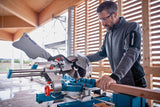 Tronzadora E Ingletadora A Batería Bosch Professional Biturbo Gcm 18v-254 D Professional Sierra Tronzadora E Ingletadora Azul, Sin Batería Ni Cargador