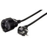 Hama 00047869 Alargo 3m 1 Salidas Ac Negro