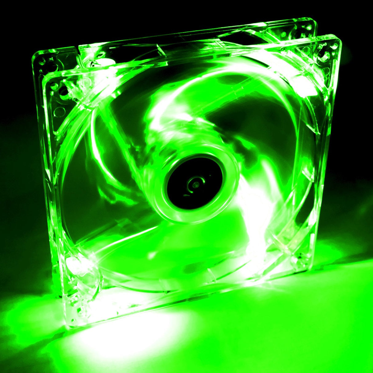 Akyga Aw-12a-Bg Ventilador 12 Cm Led Verde Aw-12a-Bg Molex 120x120 Mm