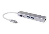 Adaptador Usb-C 5en1 Equip Hdmi  3 Puertos Usb 3.0  Lector De Tarjetas