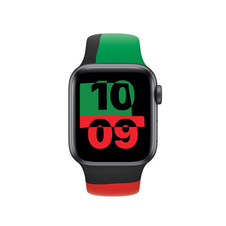 EAN 0195949082276 - Apple MUQ63ZM/A Accesorios para dispositivos vestibles inteligentes Grupo de rock Negro, Verde, Rojo Fluo imagen 3