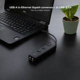 Hub Usb 3.0 Nanocable 10.16.4604 3xusb 1xrj45 Negro