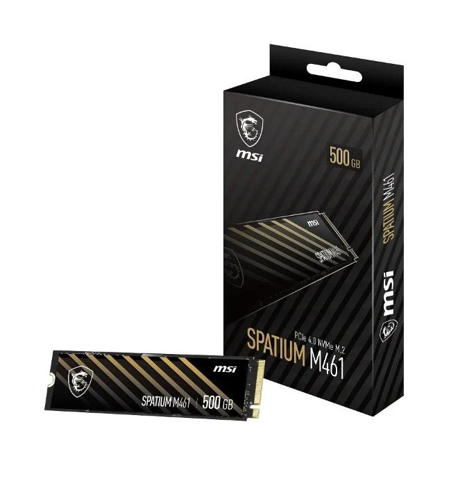 Ssd Msi Spatium M461  500 Gb M.2 Pci Express 4.0 Nvme Yes Write Speed 1700 Mb/S Read Speed 4700 Mb/S Mtbf 1500000 H 110xtbw Rating Box S78-440k260-P83