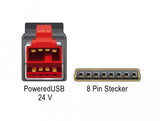 Delock 85479 Cable Poweredusb Macho 24 V > 8 Pin Macho 3 M Para Impresoras Y Terminales De Punto De Venta
