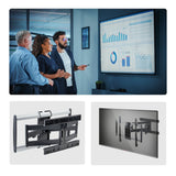 Startech.Com Ultraflache Vollbewegliche Tv-Soporte De Pared Fur Bildschirme Bis 65 Zoll Und 45 Kg Vesa 600x400 Flaches Design