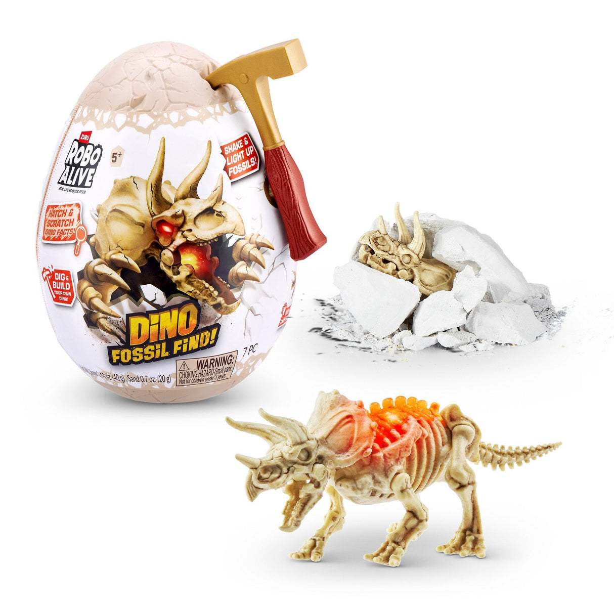 Zuru Robo Alive - Mini Dino Fossil Find, Artículo Ordenado De Figura, Una Figura 71115tq2