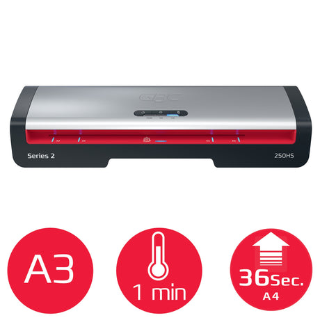 EAN 5028252645577 - GBC 4410071EU laminador Laminadora térmica 500 mm/min Negro, Acero inoxidable imagen 3