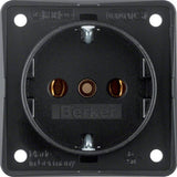 Berker 09418505 Steckdose Schuko Integro Modul Schwarz Matt