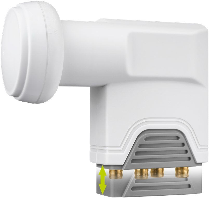 Lnb Universal Goobay Quattro 0,1db Blanco/Gris 67271