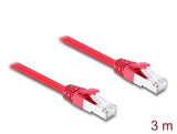 Delock Rj45 Cable De Red Cat.6a S Ftp 3m Rojo