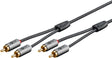 EAN 4040849652936 - Goobay 65293 cable de audio 2 m 2 x RCA Gris imagen 1