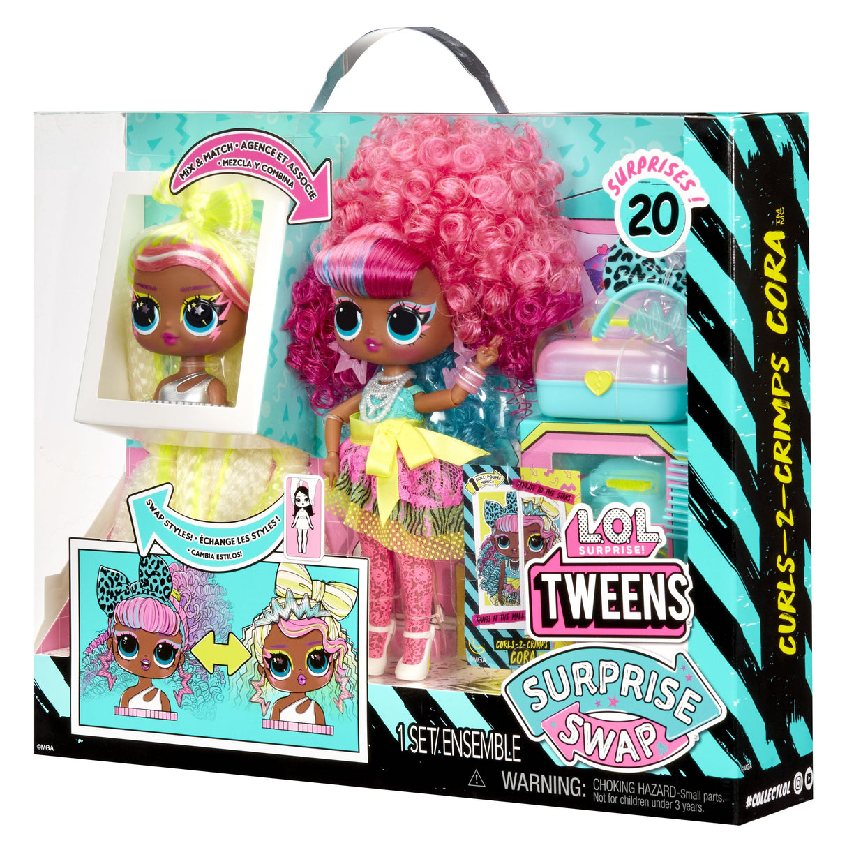 Muñeca Mga Entertainment Lol Surprise Tweens Surprise Swap Fashion Doll - Curls-2-Crimps Cora, 593263
