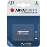 Agfaphoto Bateria Alcalina, Mn21, V23ga, 12v Power, Retail Blister (1-Pack)