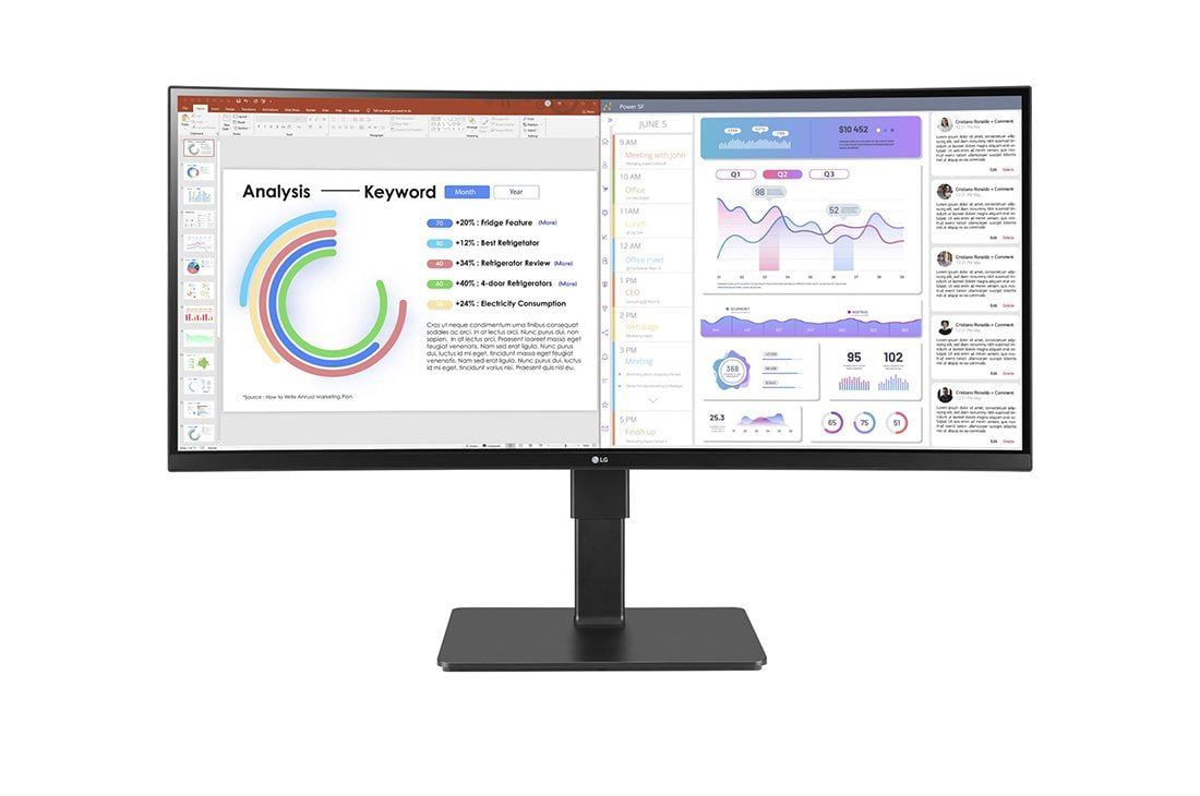 EAN 0195174045374 - LG 34BQ77QC-B pantalla para PC 86,4 cm (34") 3440 x 1440 Pixeles UltraWide Dual Quad HD LCD Negro imagen 2