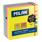 Pack 400 Notas Adhesivas 76x76mm Colores Fluor Milan