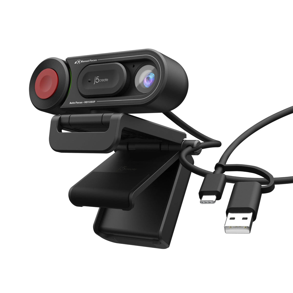 J5create Jvu250-N Cámara Web Hd De Alta Definición Con Interruptor De Enfoque Manual Y Automático