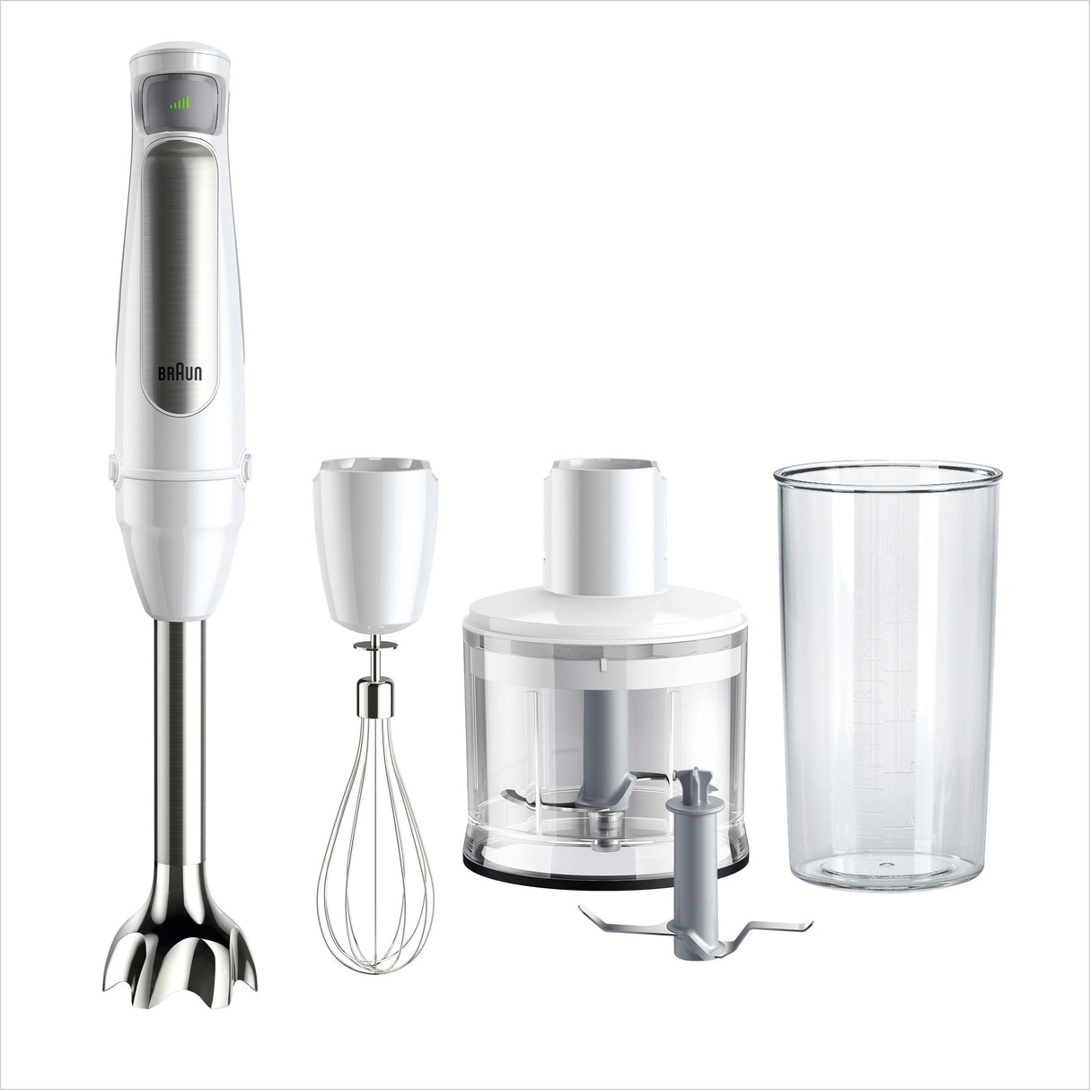 Braun Multiquick 7 Mq7035iwh 0,6 L Batidora De Inmersión 1000 W Acero Inoxidable, Blanco