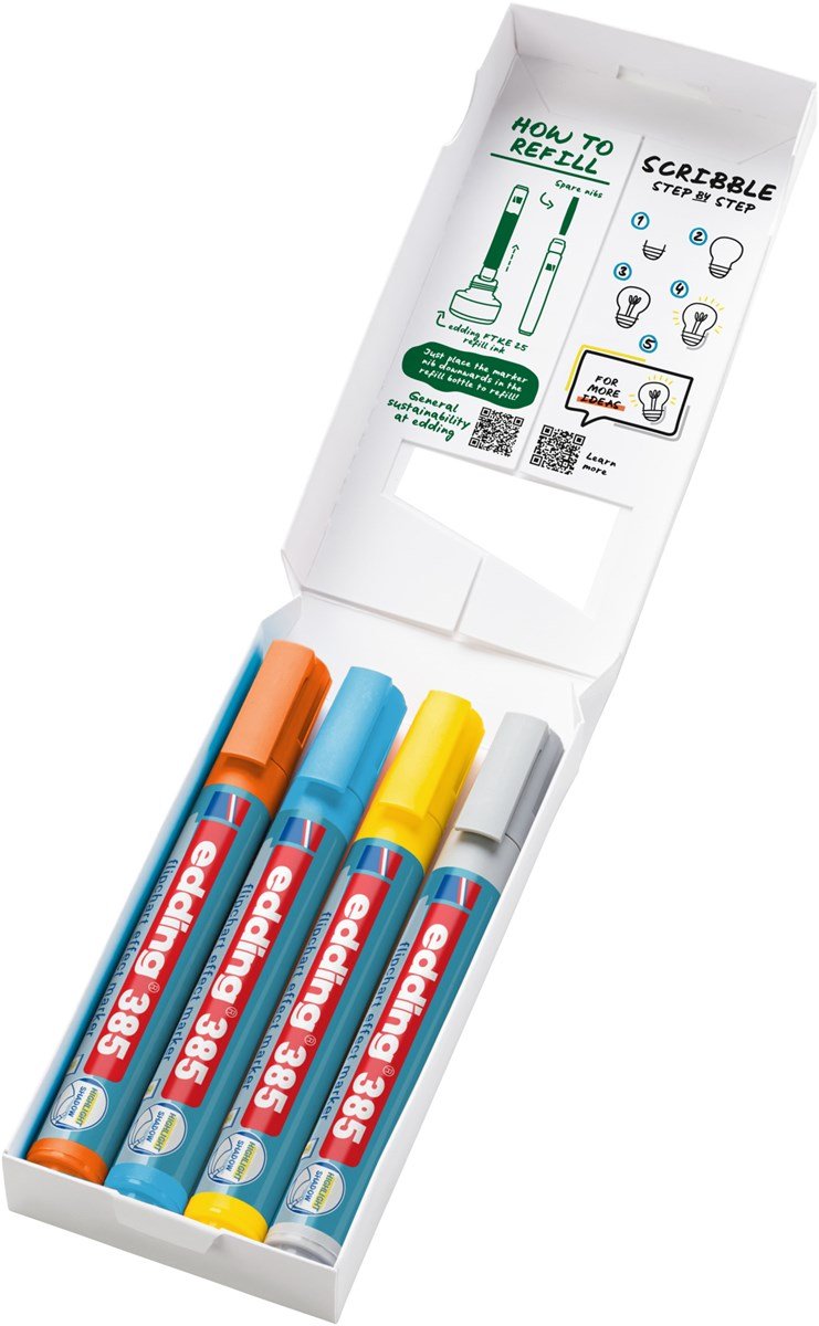 Edding 385 Flipchart-Marker 1.0 - 5.0 Mm Farbsortiert
