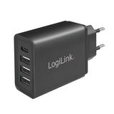 Cargador Rápido 27w X 4 Usb (Solo Enchufe Pared) Logilink