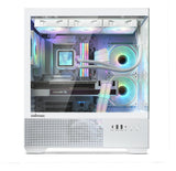 Caja Pc Zalman Chronix Atx 3 Xvent 120mm Argb 1xusb 3.0 Blanco S/N Fuente