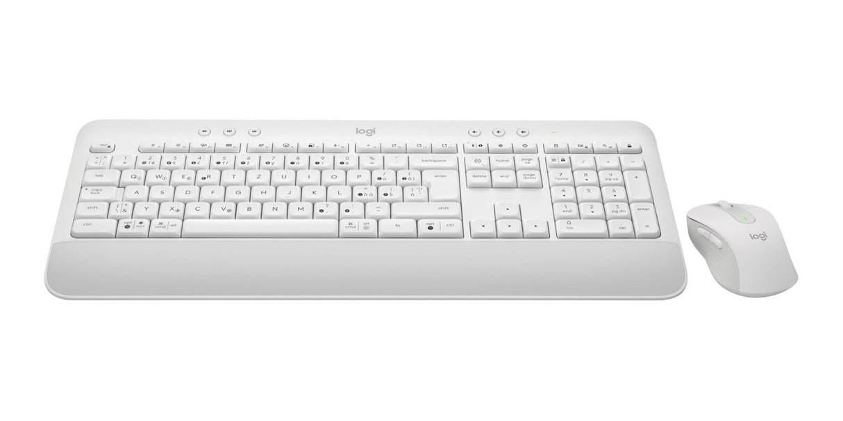 Logitech Signature Mk650 Combo For Business Juego De Teclado Y Ratón Inalámbrico Bluetooth Le Qwertz Checo Blanco Hueso