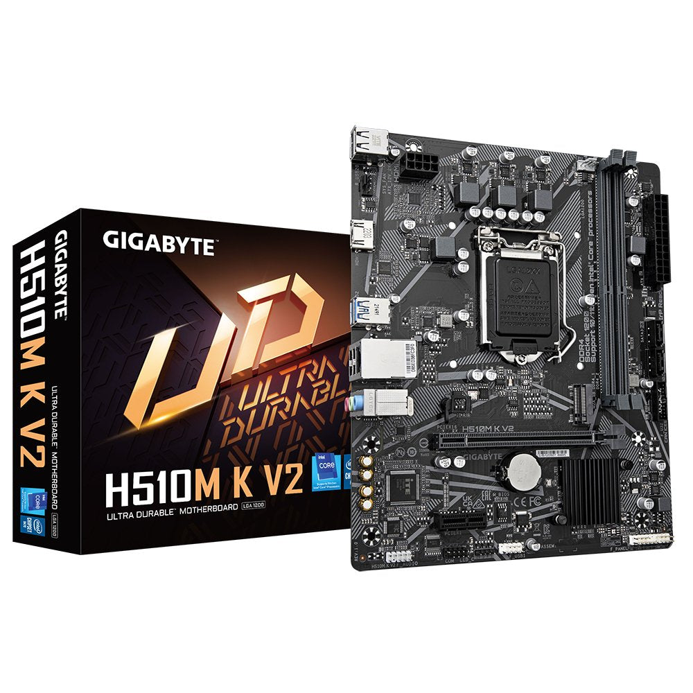 Placa Gigabyte H510m K V2 Intel1200 2ddr4 Hdmi Pcie3.0 2sata3 Usb3.2 Matx