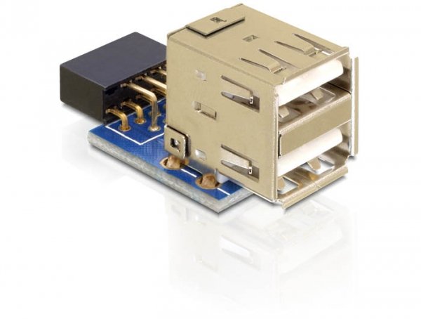 Delock Adaptador De Enchufe De Cabecera De Pin Usb 41825