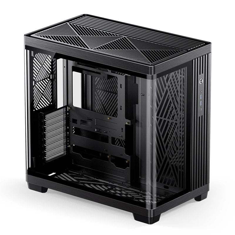 Jonsbo Tk-4 Gehäuse, Midi-Tower, Atx, Tempered Glass - Schwarz