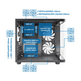 Coolbox Caja Pc Gaming Gm100 Vision Argb Microatx