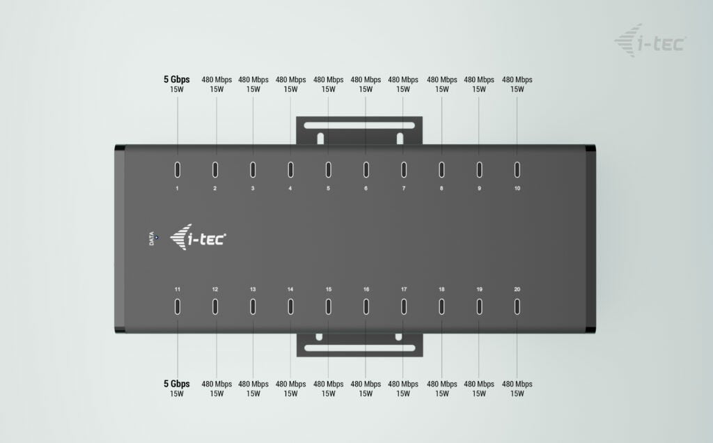 EAN 8595611706318 - i-tec CACHRGHUB20C cargador de dispositivo móvil Universal Negro Corriente alterna Carga rápida Interior imagen 9